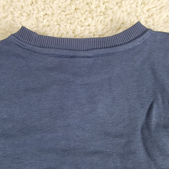 Unisex Organic Cotton Navy Blue Crewneck Sweatshirt Newborn Lot of 2 - Picture 11 of 11